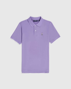 Polos Psycho Bunny Classic Pique Polo Lavande Violette Homme | WAV-26143966